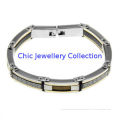 Classic 316l Mens Stainless Steel Bracelets With Customized Logo , Fashion Accessory
